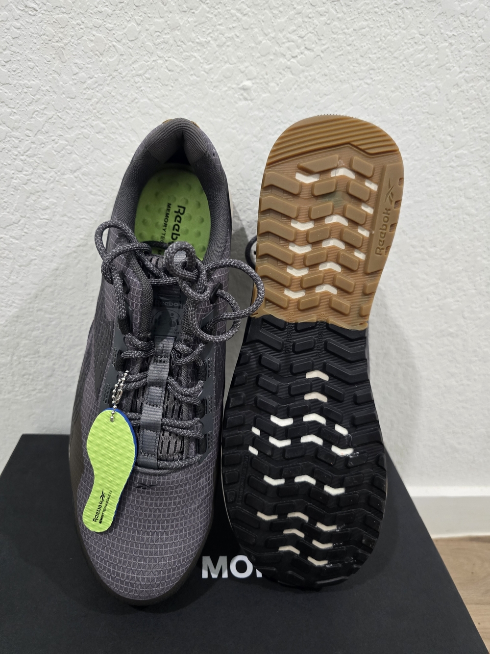 Reebok Unisex Nano X1 Adventure Composite Toe Shoes - Gray/Black - Picture 6 of 7